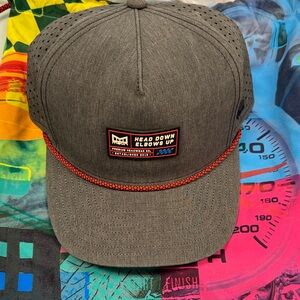 John Hunter Nemechek “Mindset” Gray Cap with Red Trim Melin Hat